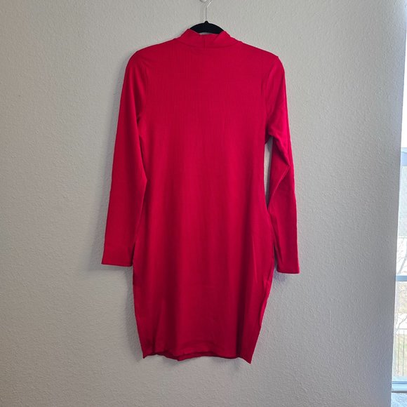 NWT Modcloth Red Turtleneck Dress (Large) - Picture 3 of 3